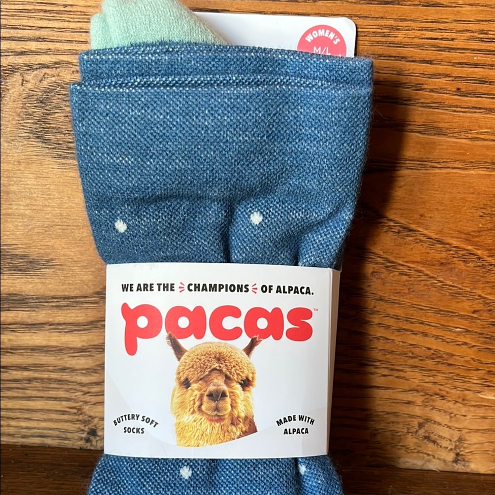 Blue Denim Alpaca Compression Socks